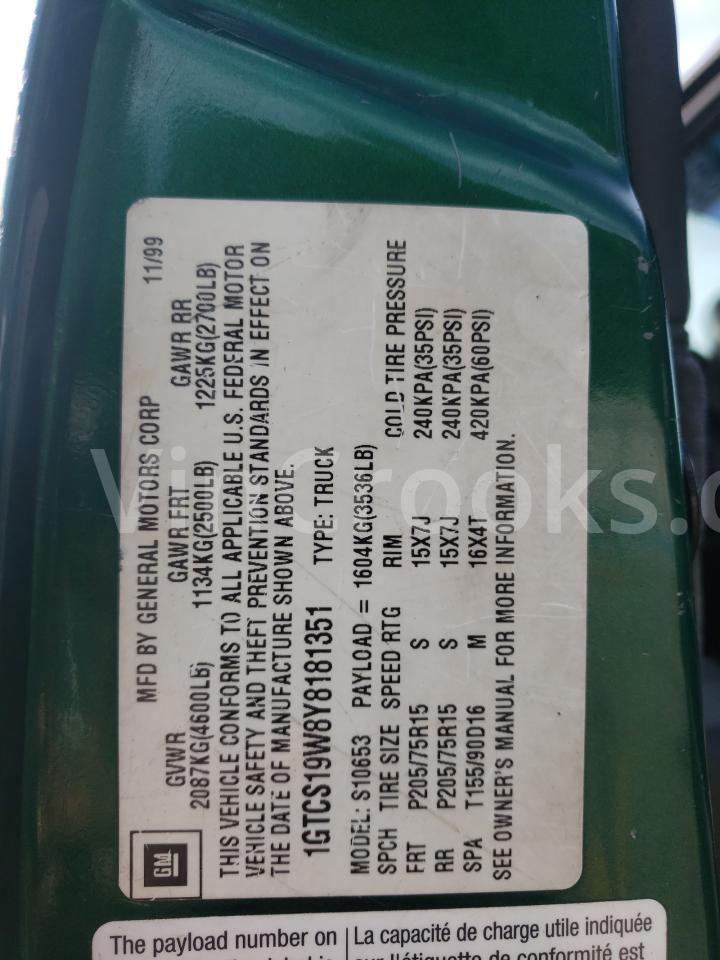 1GTCS19W8Y8181351