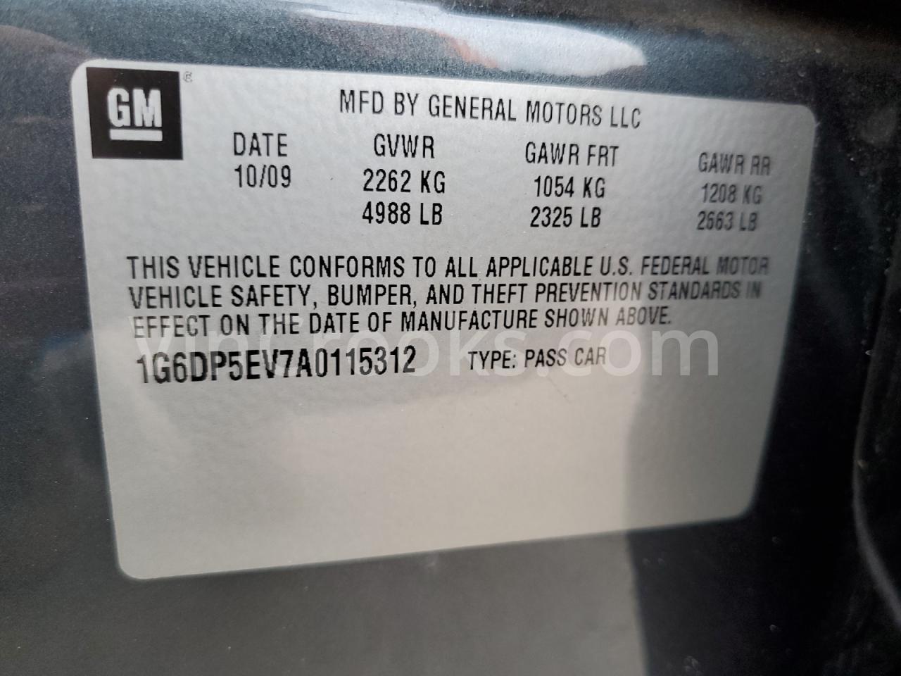 1G6DP5EV7A0115312