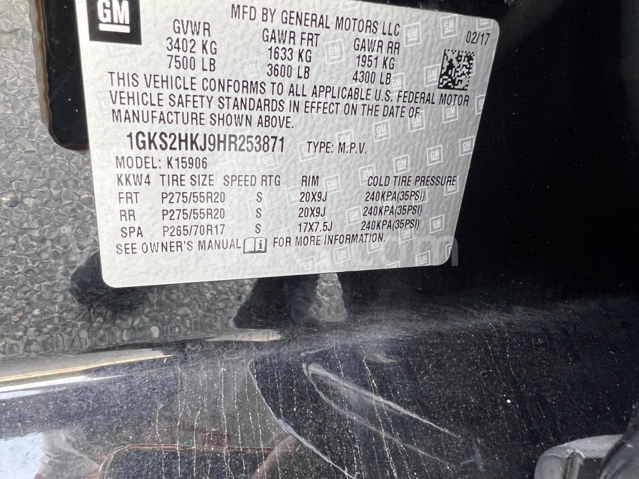 1GKS2HKJ9HR253871