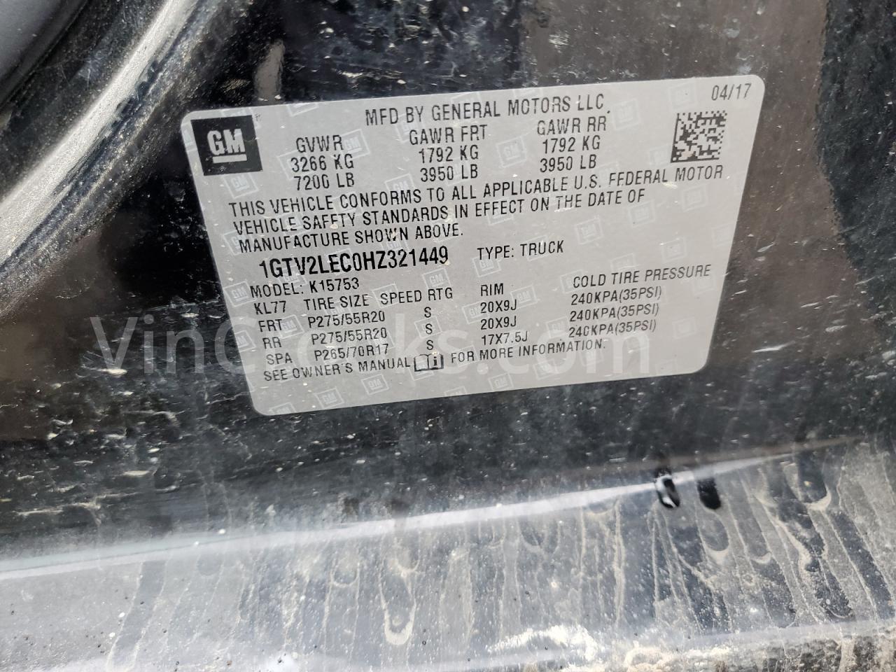 1GTV2LEC0HZ321449
