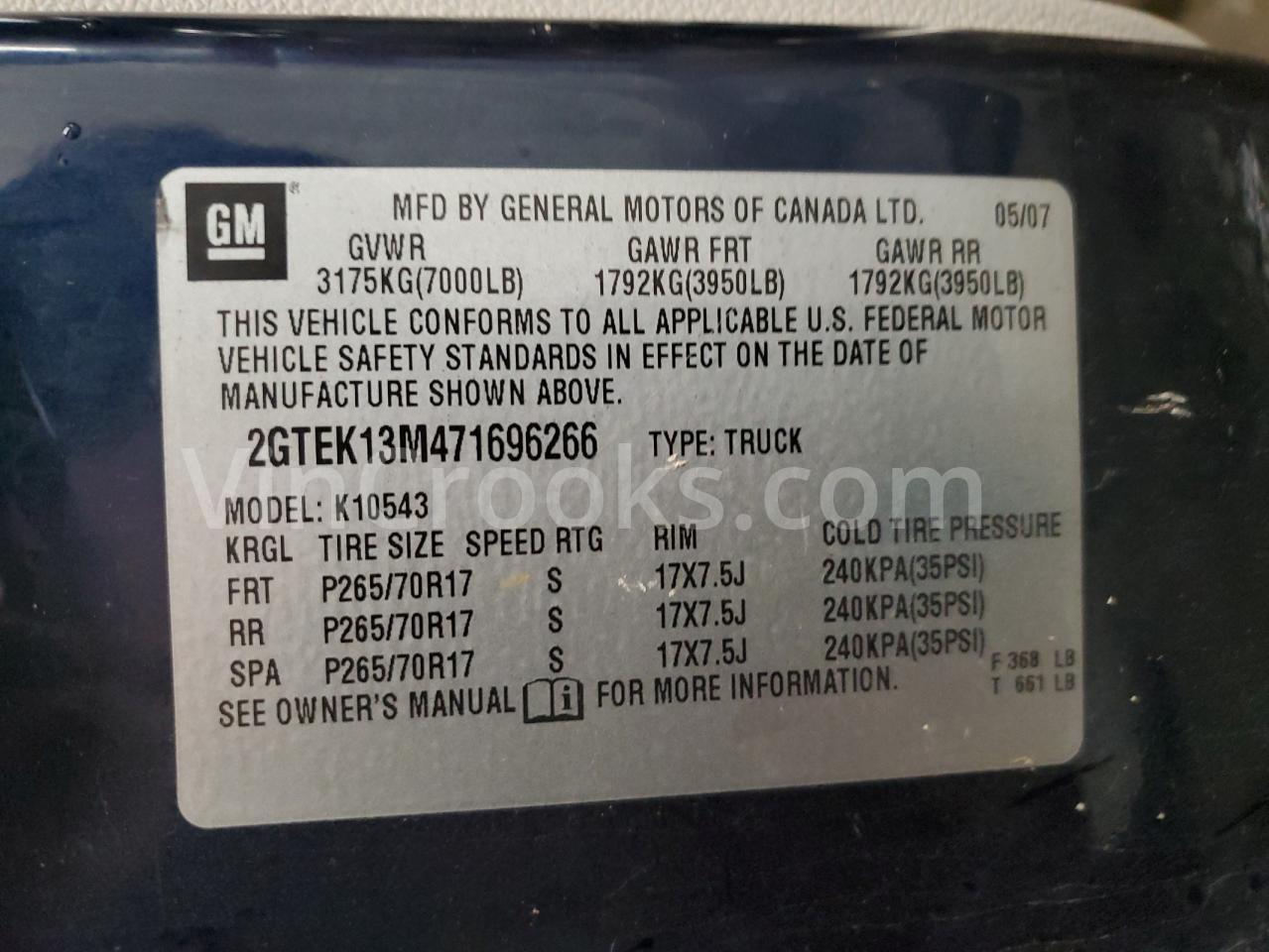 2GTEK13M471696266