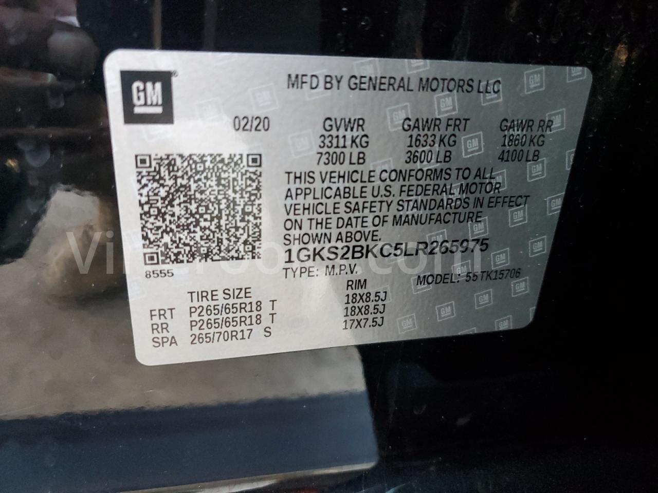 1GKS2BKC5LR265975