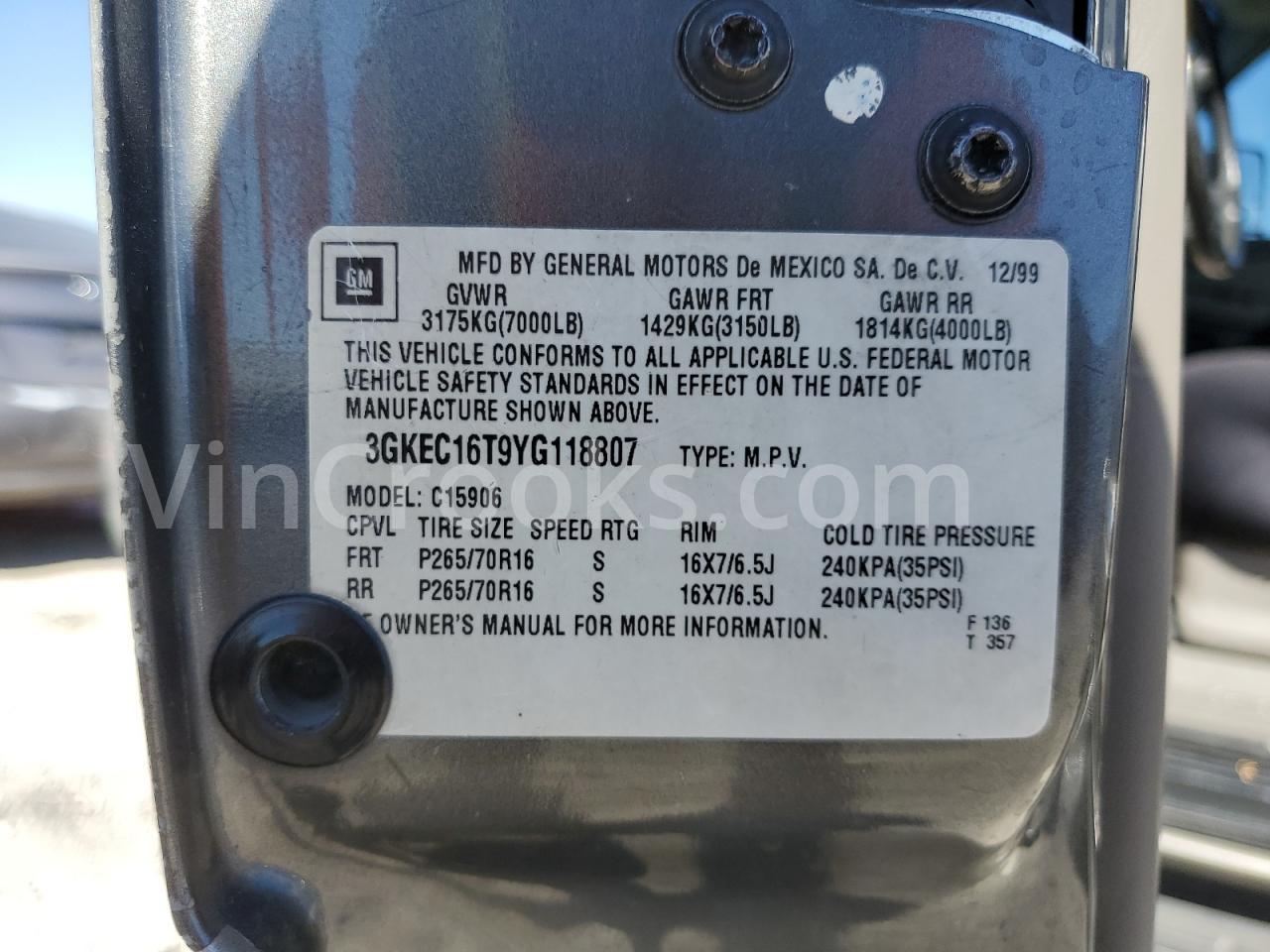 3GKEC16T9YG118807