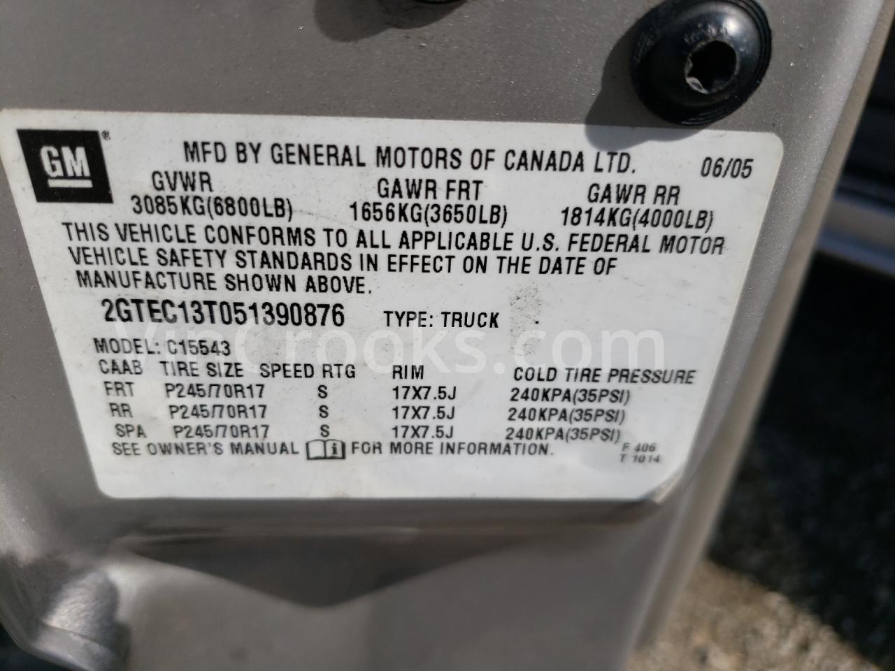 2GTEC13T051390876
