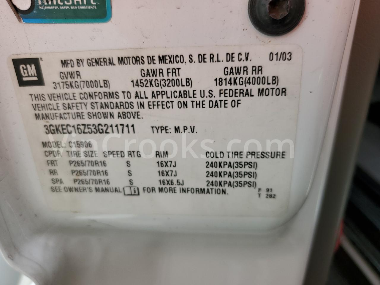 3GKEC16Z53G211711