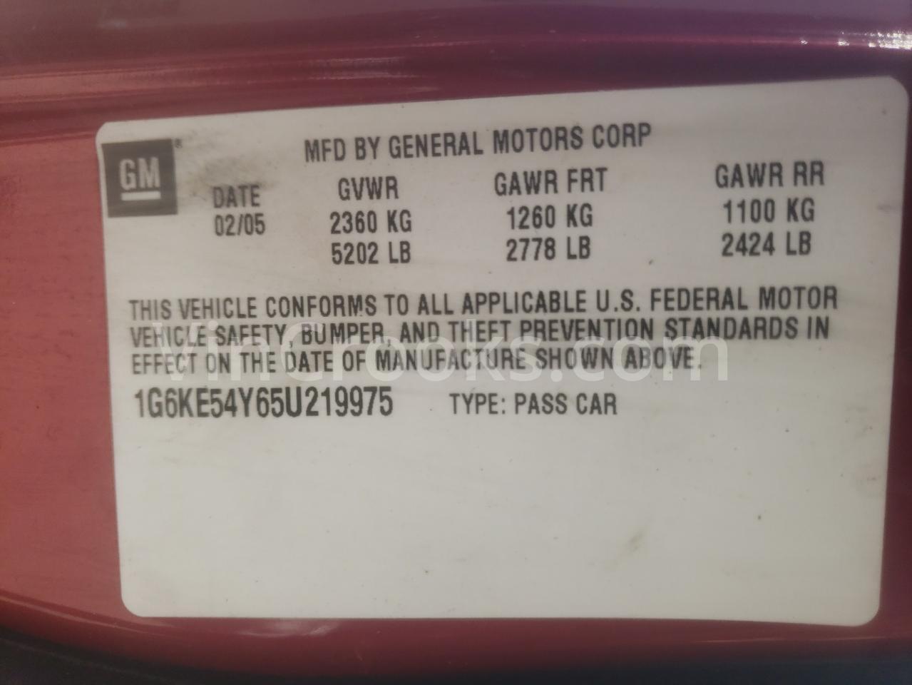 1G6KE54Y65U219975