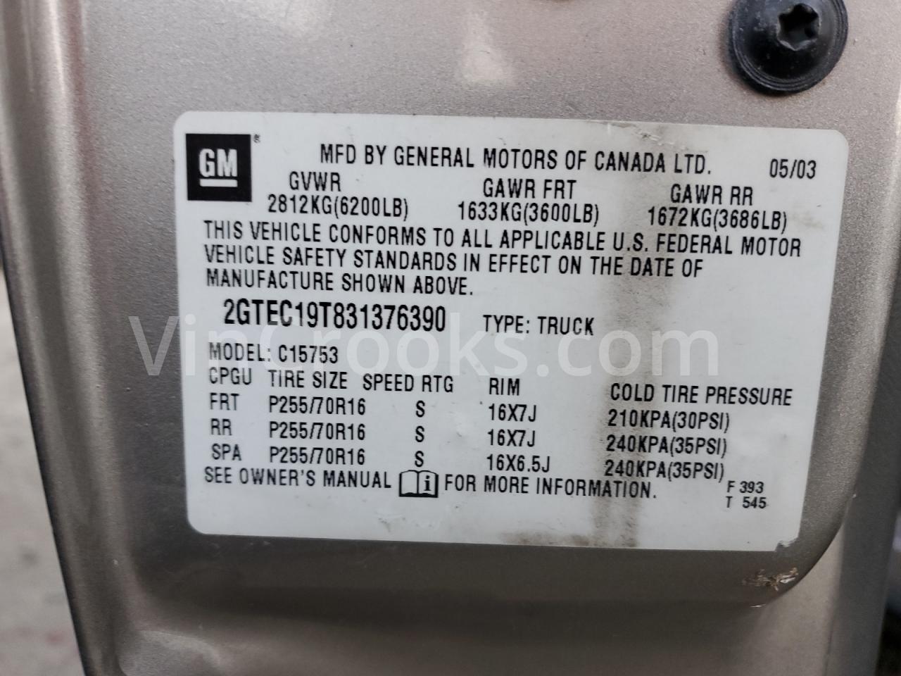 2GTEC19T831376390