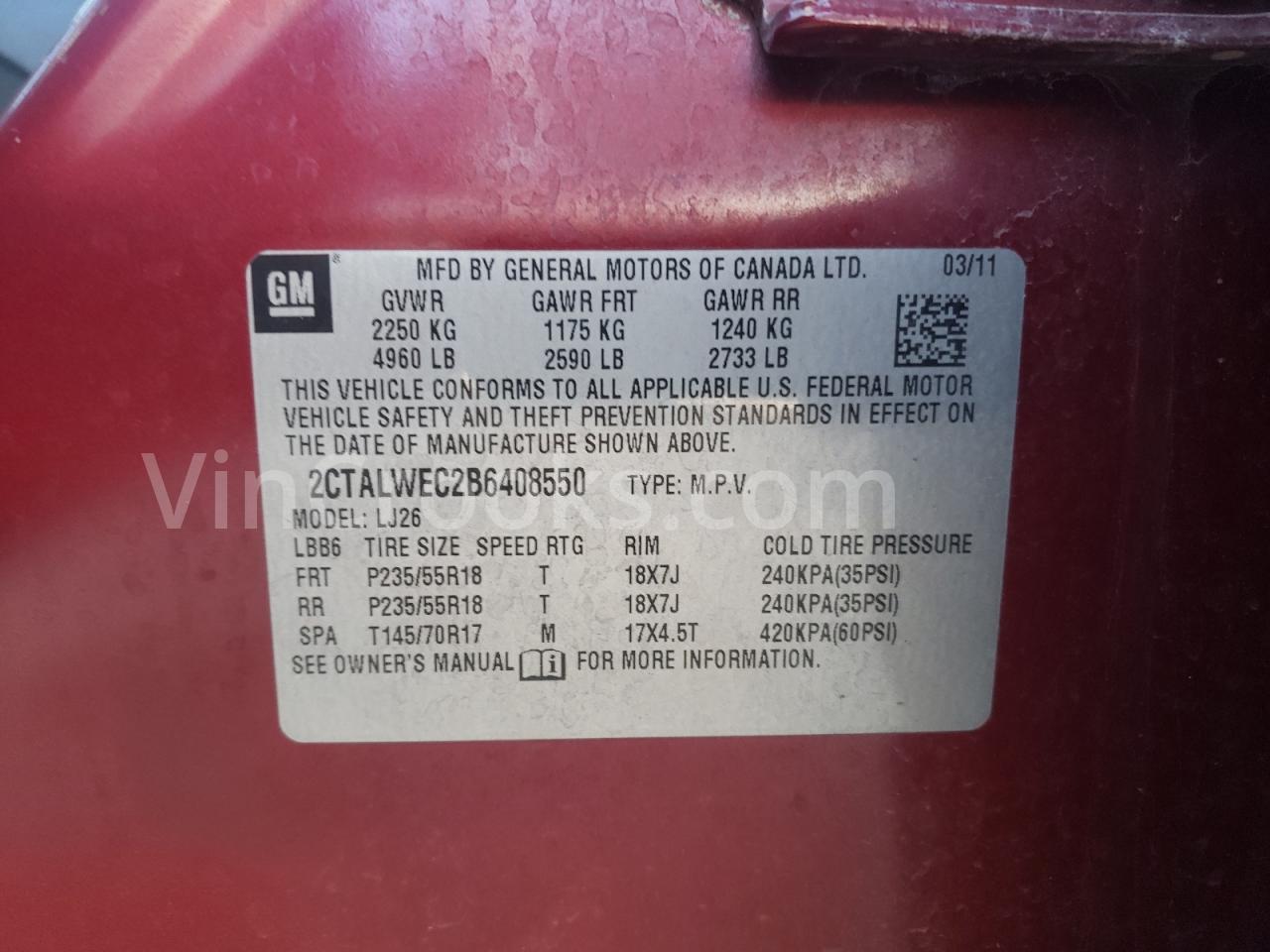 2CTALWEC2B6408550
