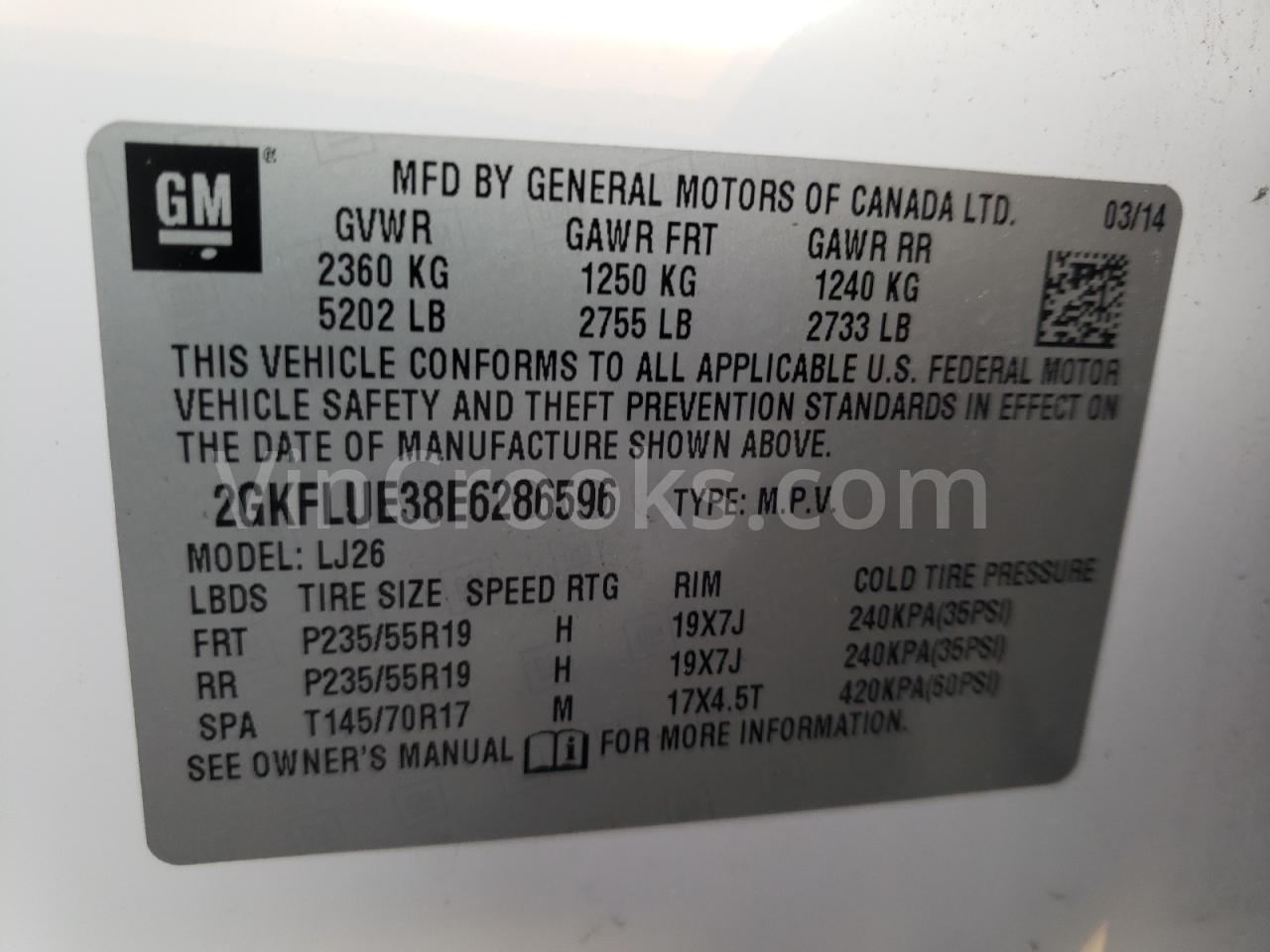 2GKFLUE38E6286596