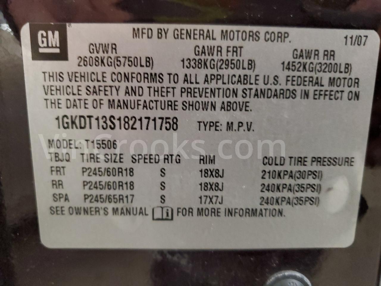1GKDT13S182171758