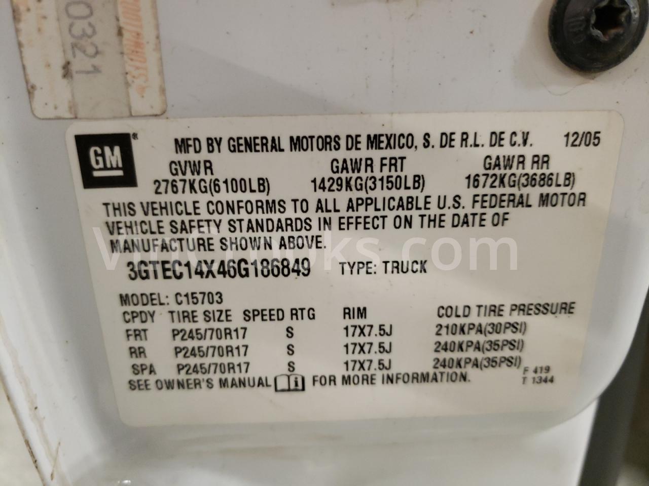 3GTEC14X46G186849