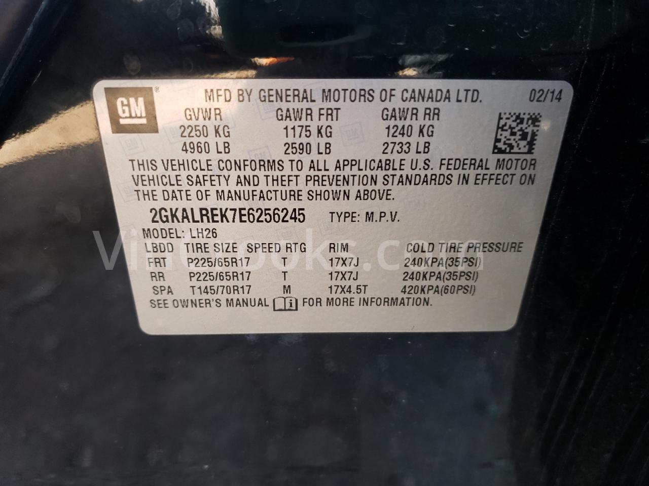 2GKALREK7E6256245