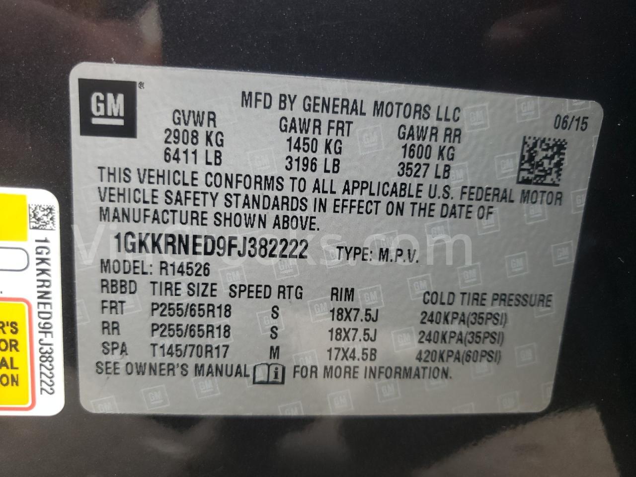 1GKKRNED9FJ382222