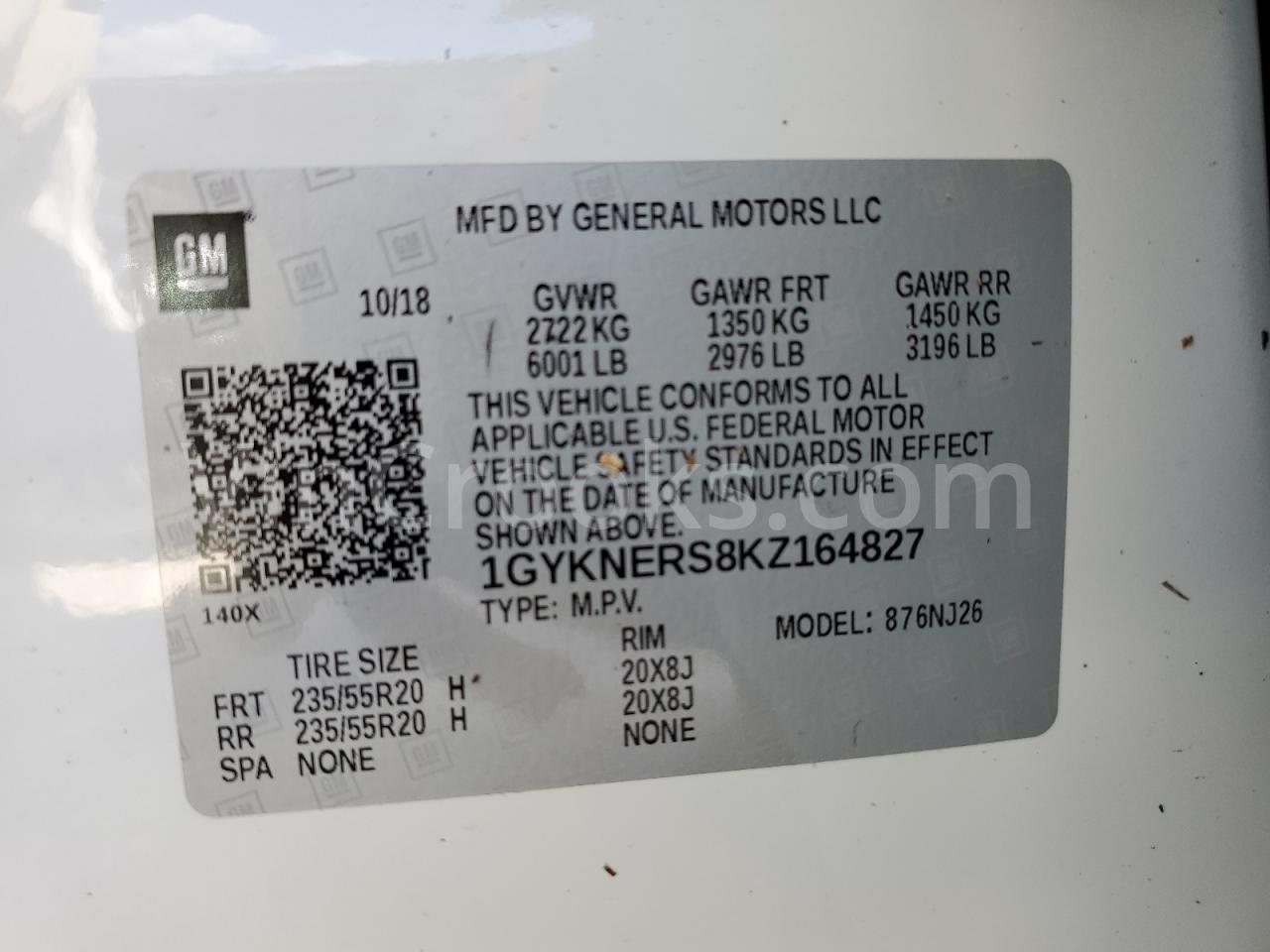 1GYKNERS8KZ164827