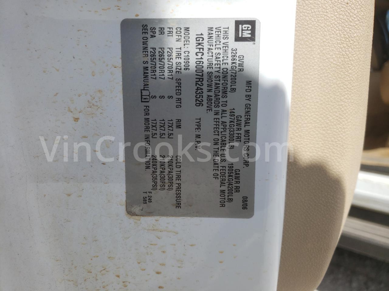 1GKFC16007R243526