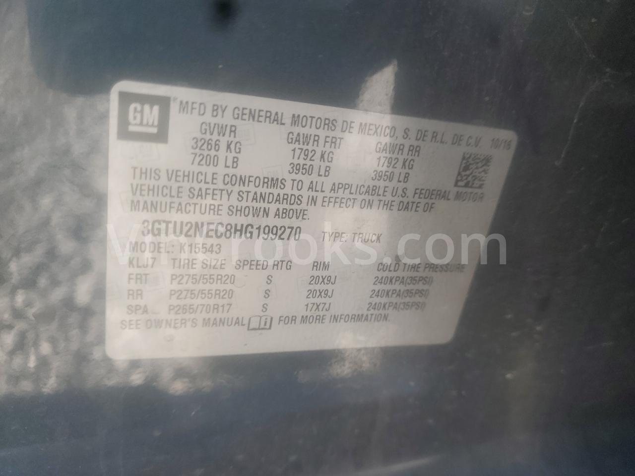 3GTU2NEC8HG199270
