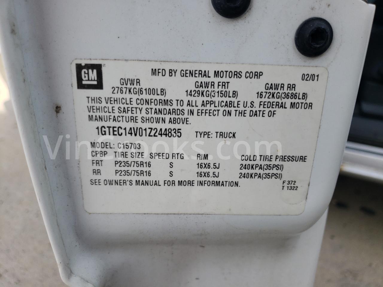 1GTEC14V01Z244835