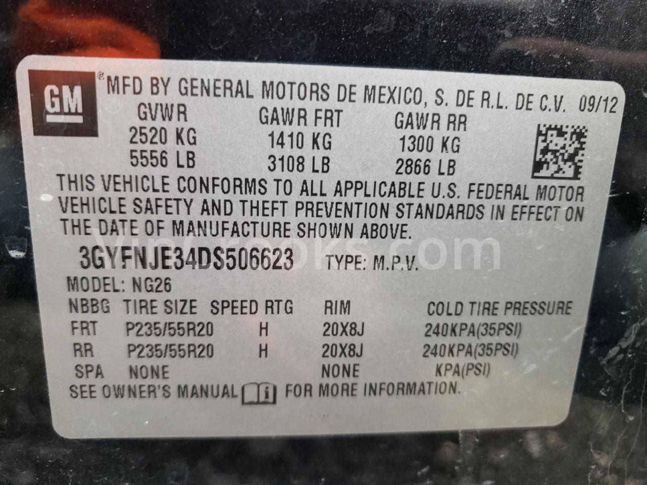 3GYFNJE34DS506623