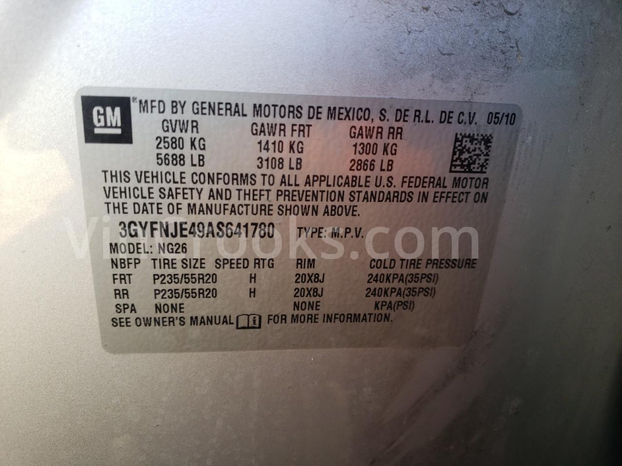 3GYFNJE49AS641780