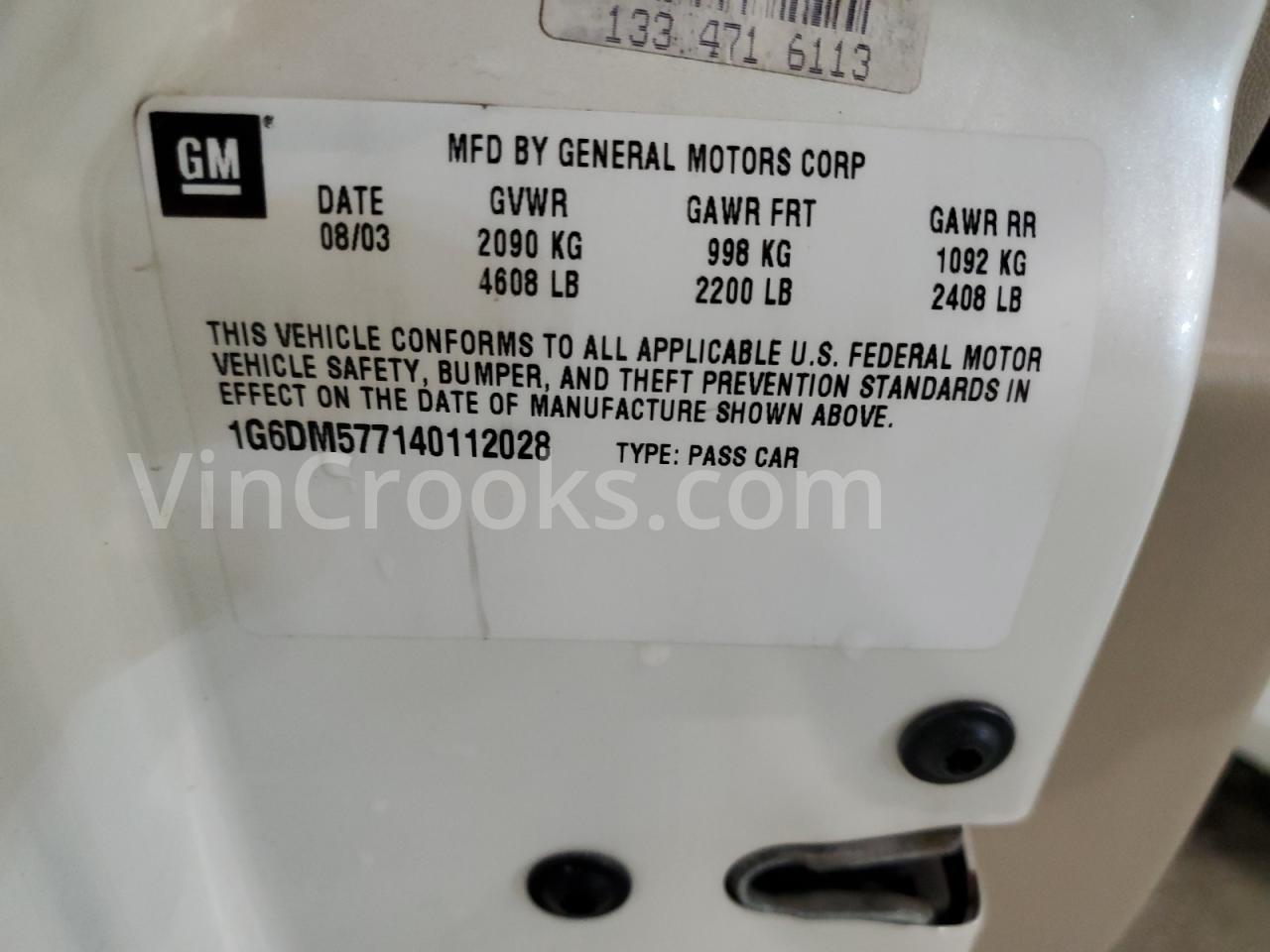 1G6DM577140112028