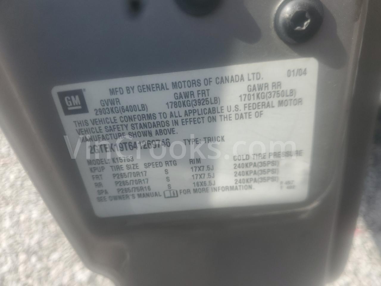 2GTEK19T641269746