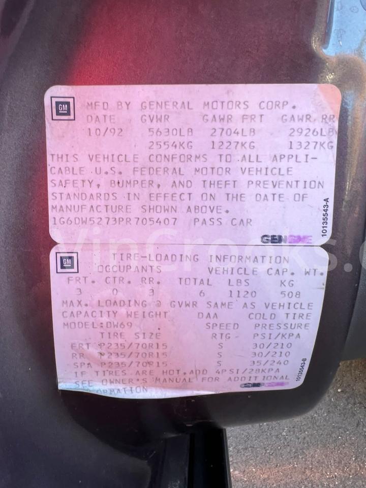 1G6DW5273PR705407