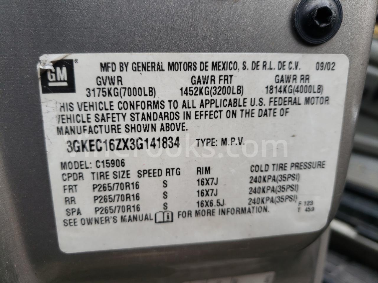 3GKEC16ZX3G141834