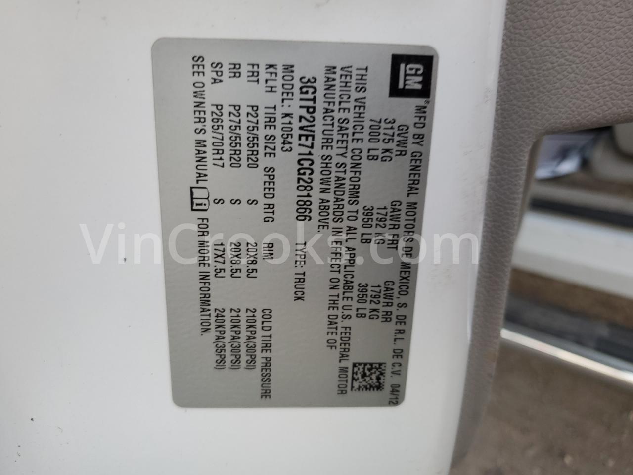 3GTP2VE71CG281866