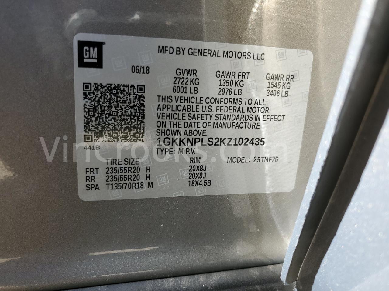 1GKKNPLS2KZ102435