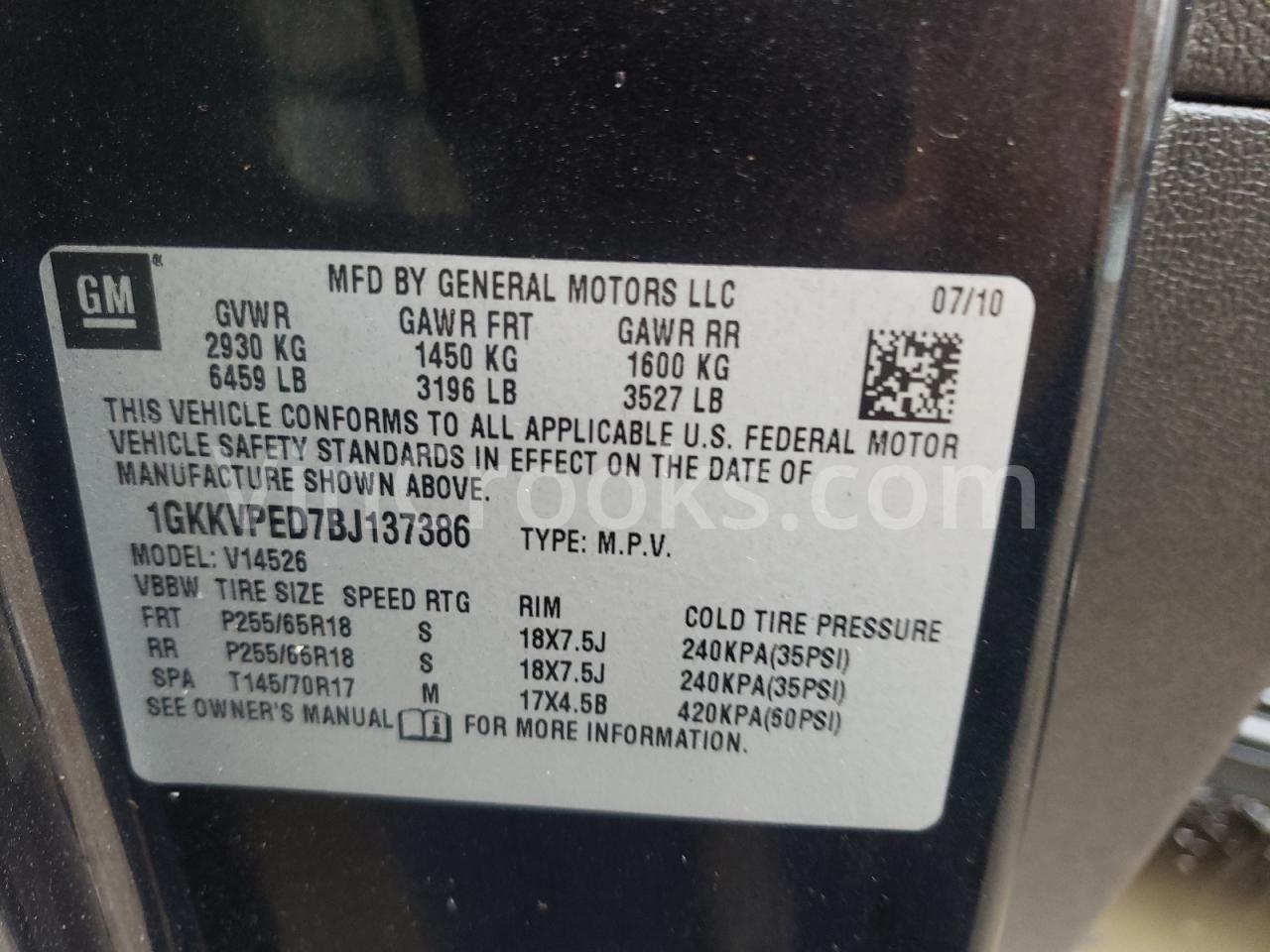 1GKKVPED7BJ137386