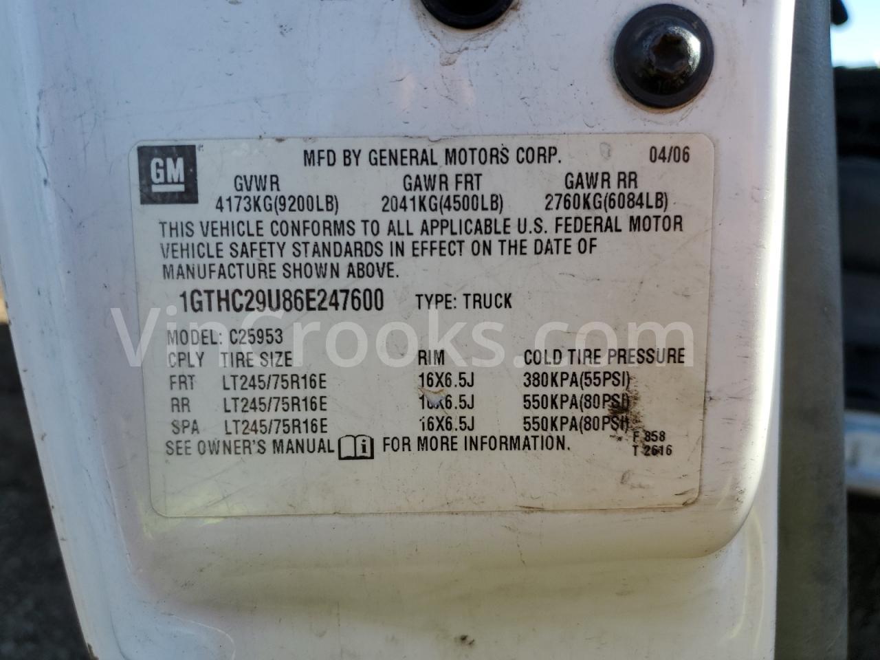 1GTHC29U86E247600