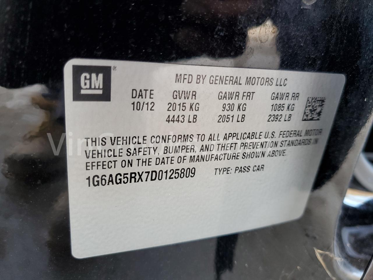 1G6AG5RX7D0125809