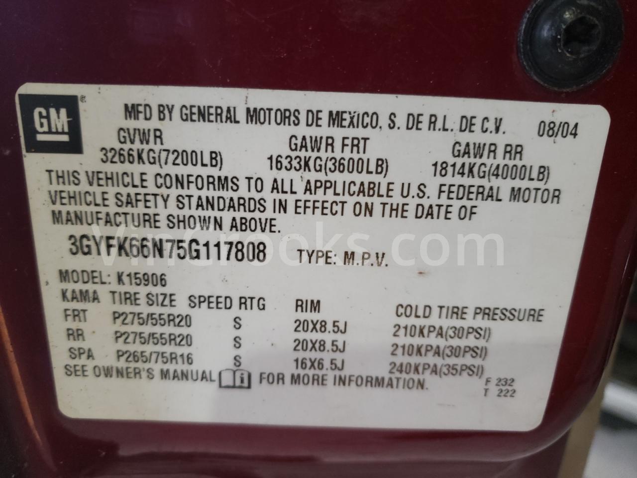 3GYFK66N75G117808