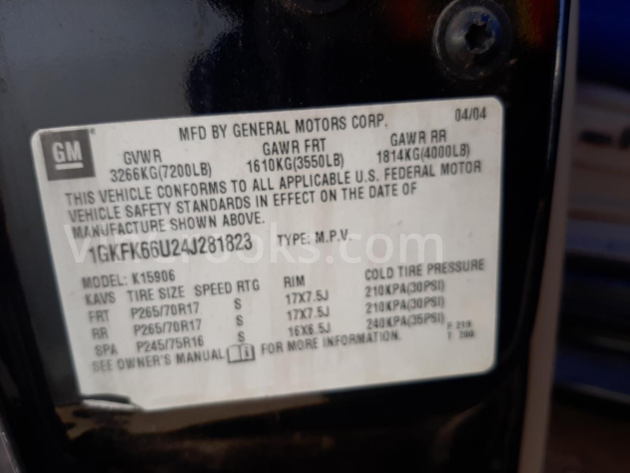 1GKFK66U24J281823