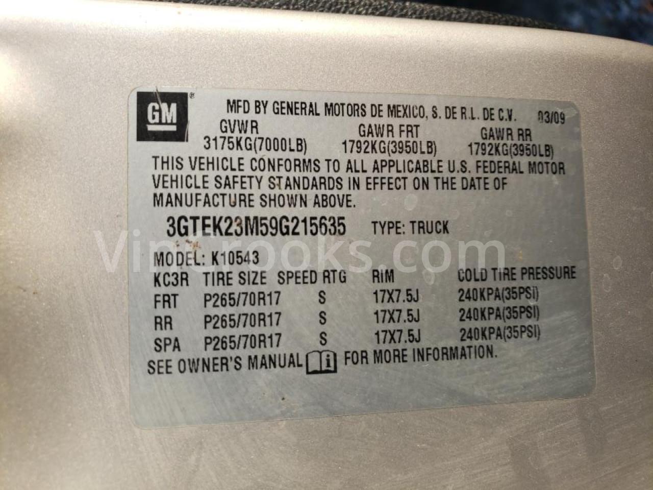 3GTEK23M59G215635