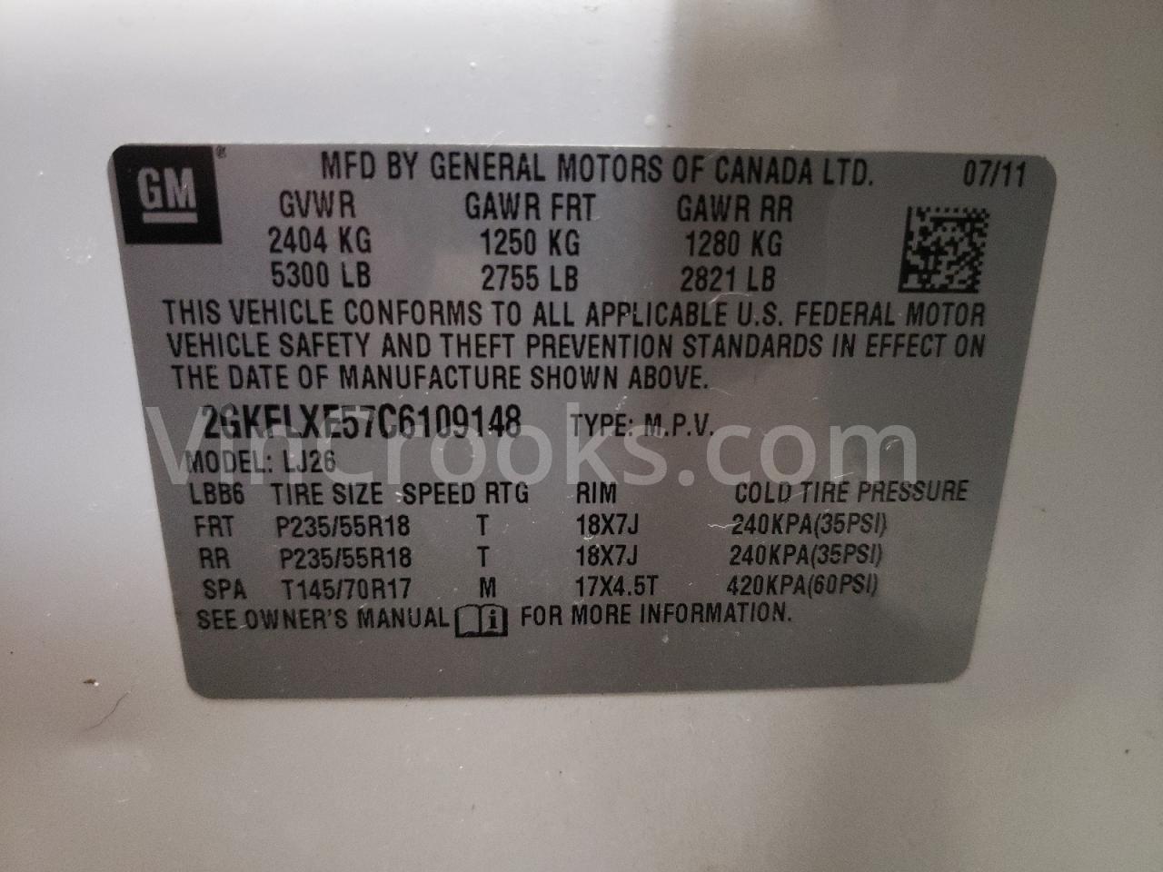 2GKFLXE57C6109148