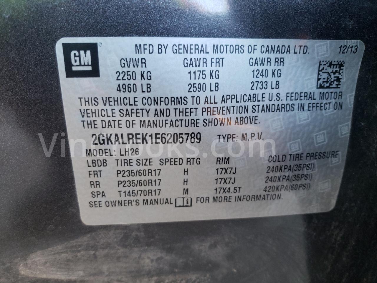 2GKALREK1E6205789
