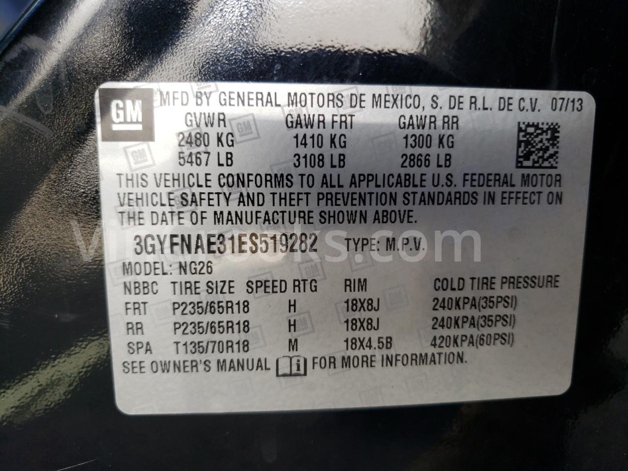 3GYFNAE31ES519282