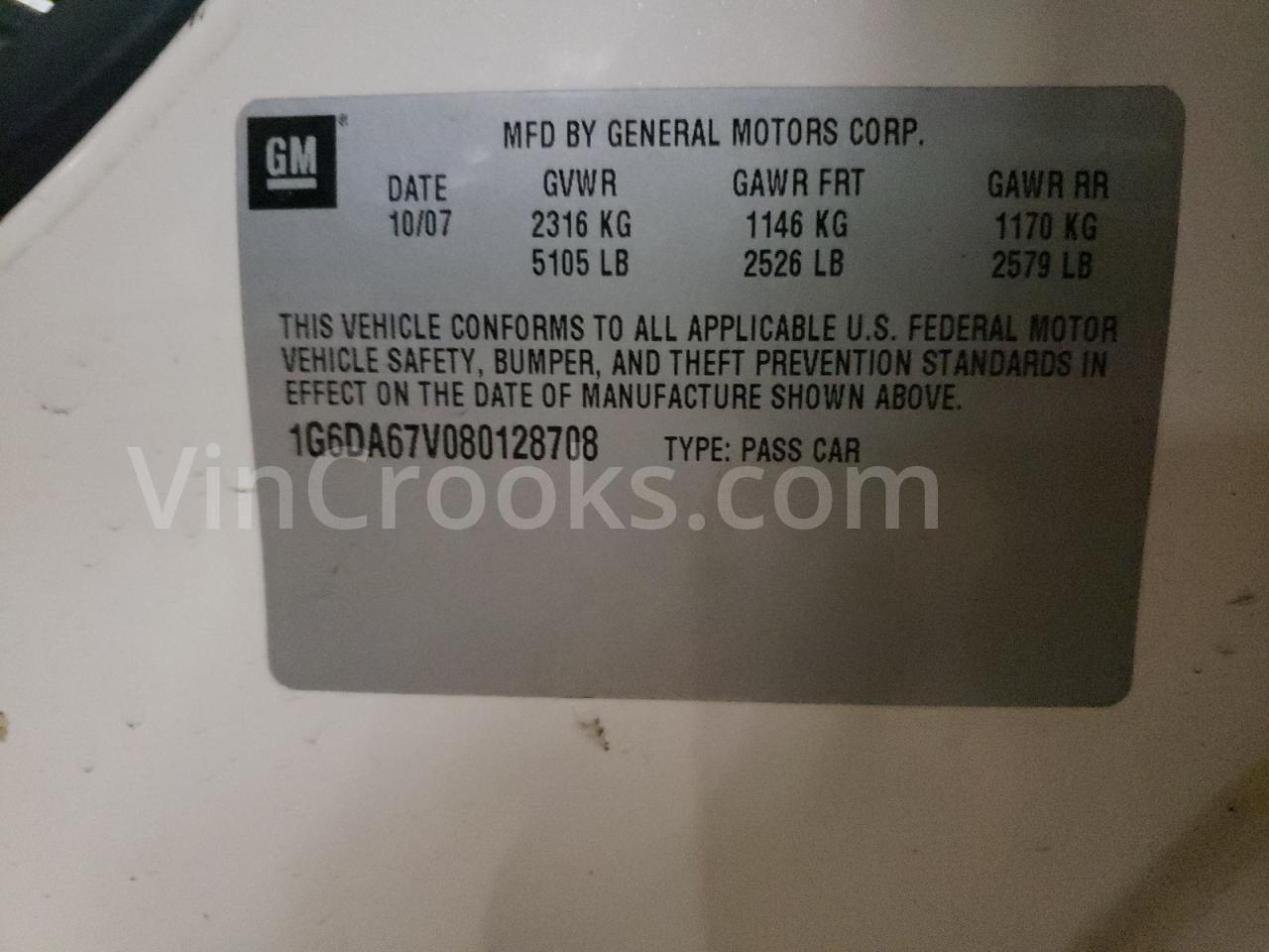 1G6DA67V080128708