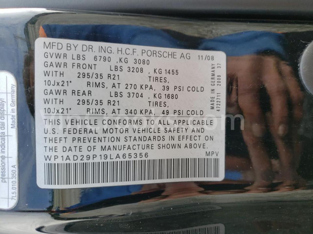 WP1AD29P19LA65356