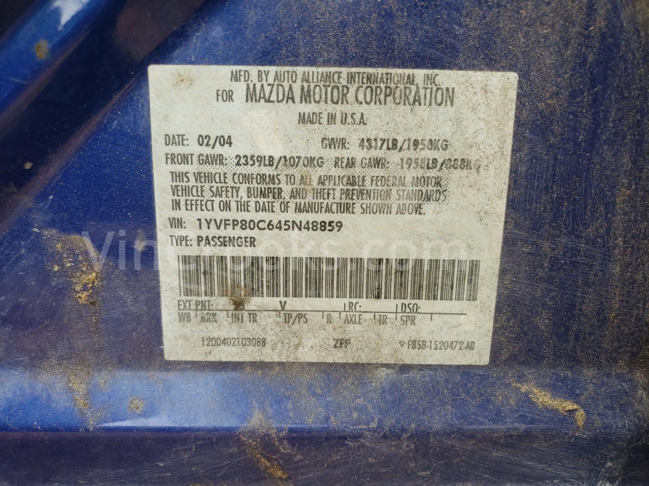1YVFP80C645N48859