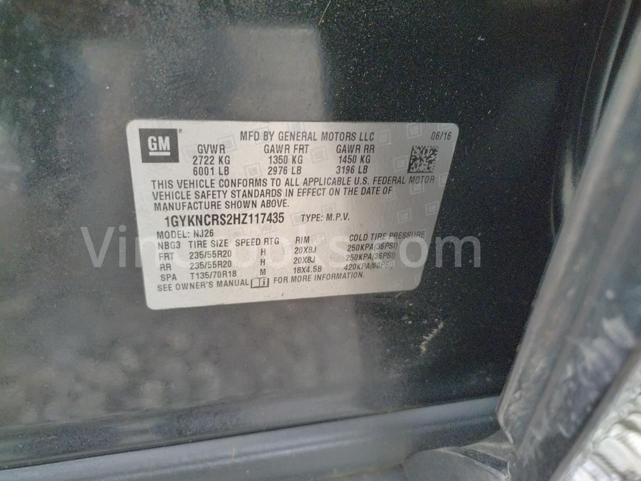 1GYKNCRS2HZ117435