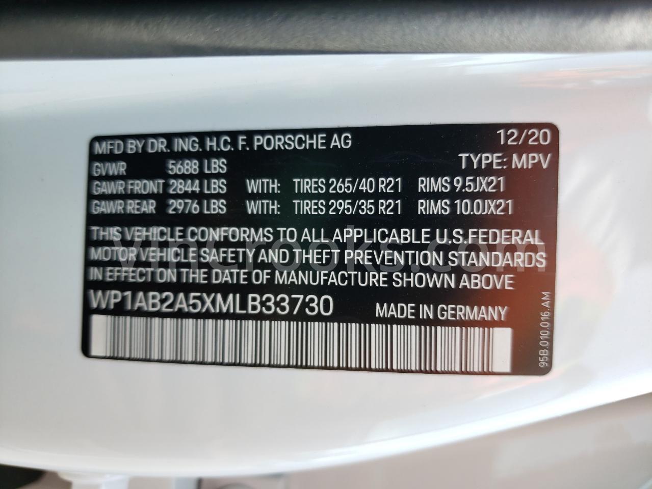 WP1AB2A5XMLB33730