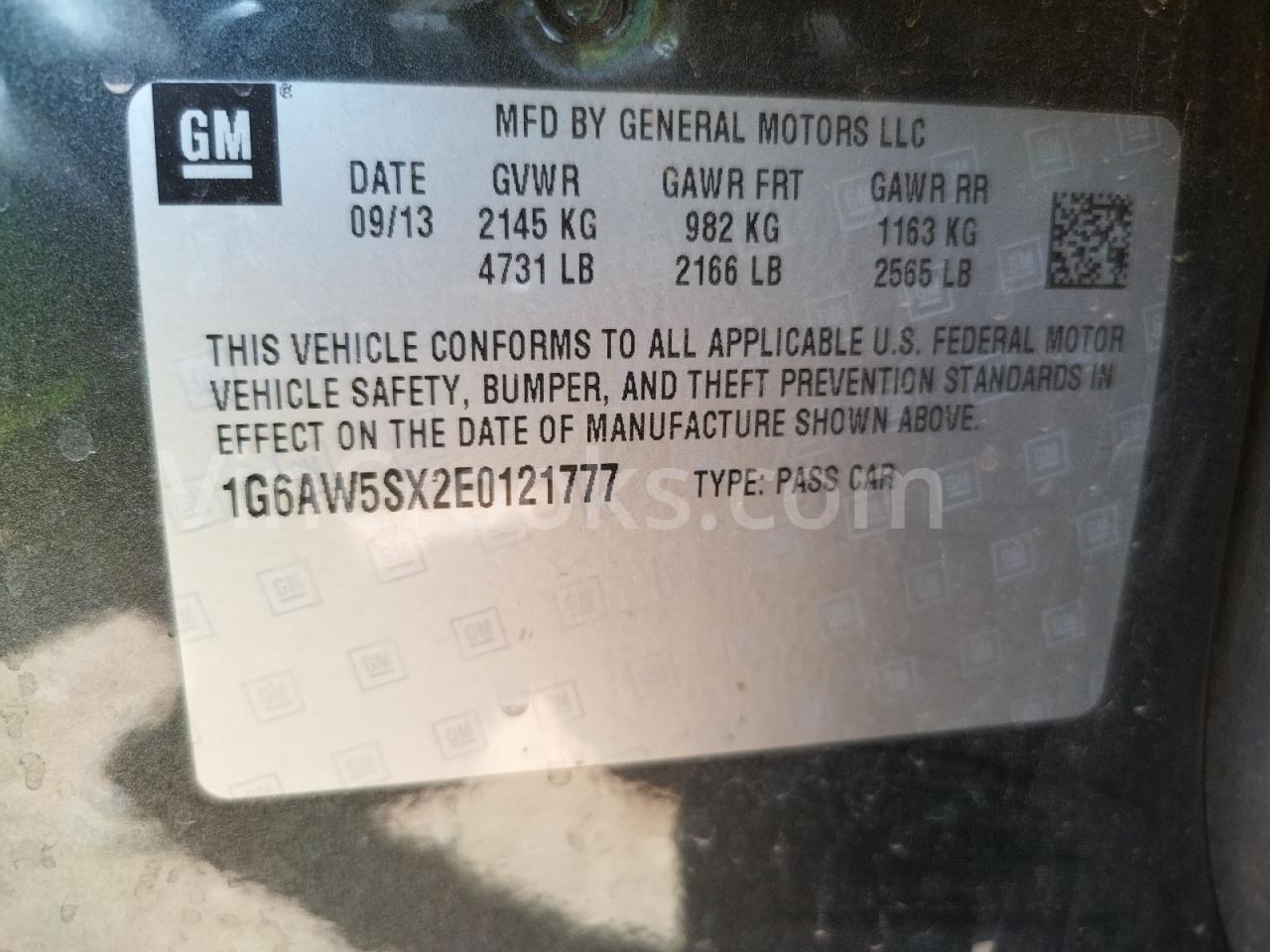 1G6AW5SX2E0121777
