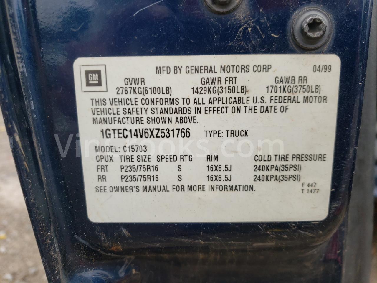1GTEC14V6XZ531766