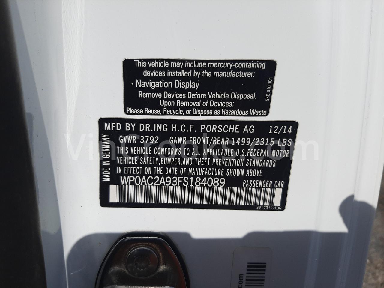 WP0AC2A93FS184089