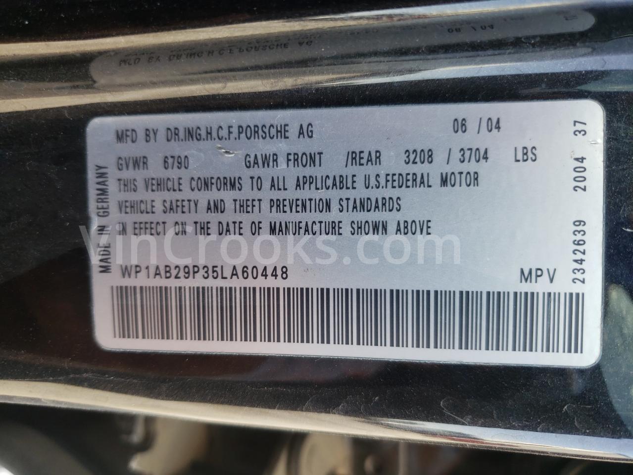 WP1AB29P35LA60448