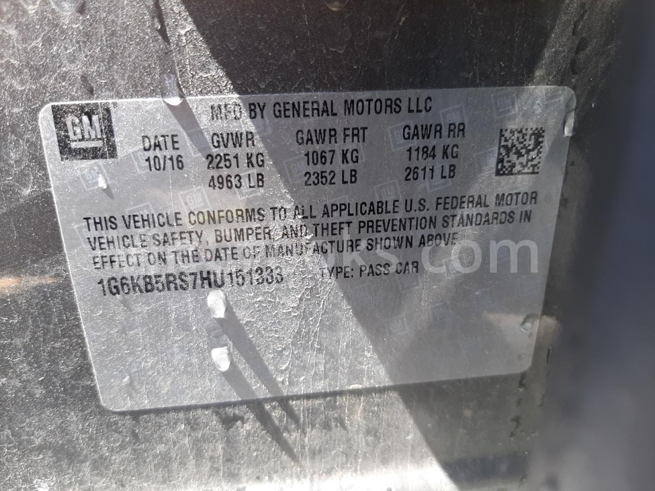 1G6KB5RS7HU151333