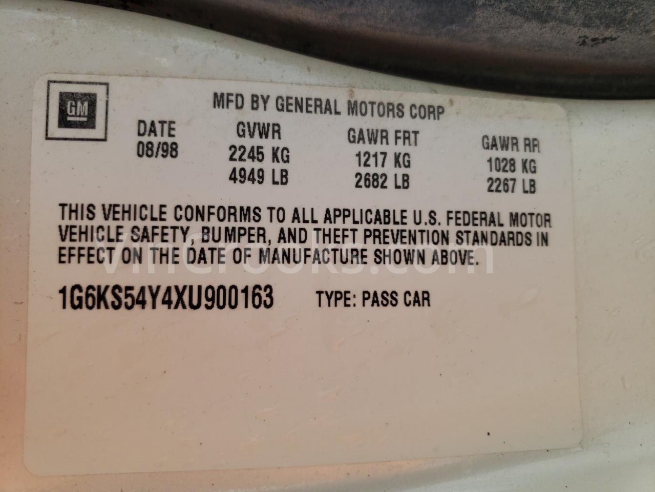 1G6KS54Y4XU900163