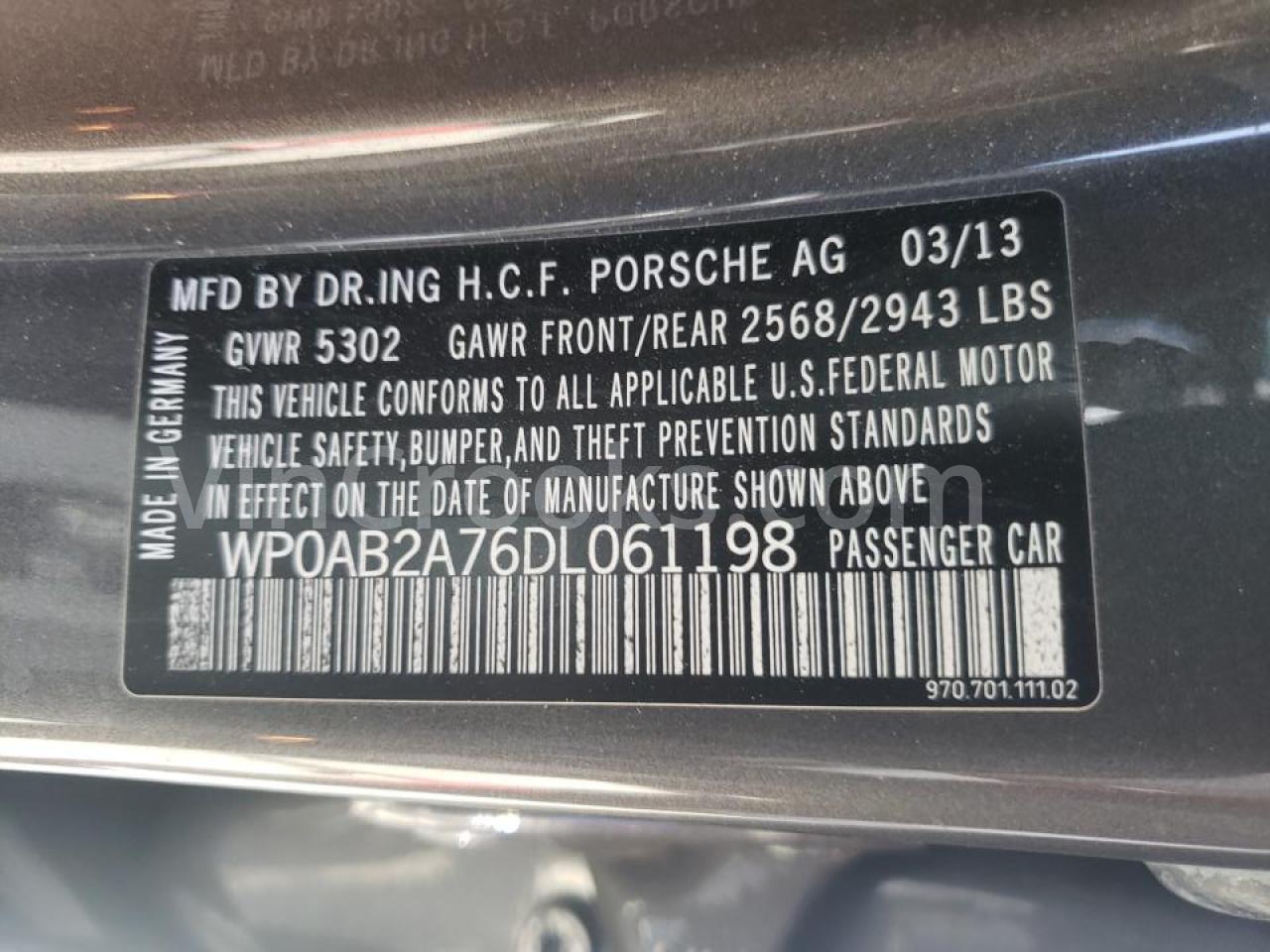 WP0AB2A76DL061198